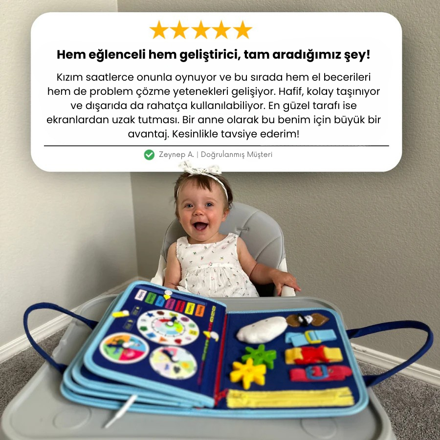 Pufella Montessori Aktivite Çantası | 8 Sayfa