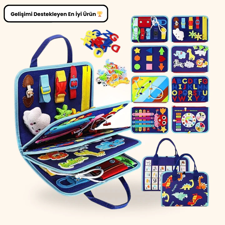 Pufella Montessori Aktivite Çantası | 8 Sayfa