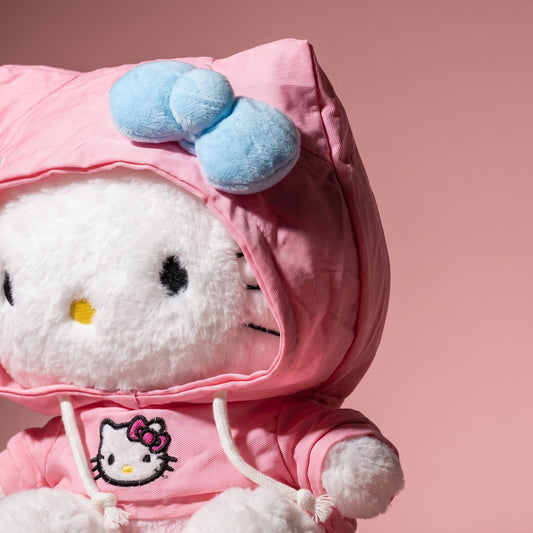 Hello Kitty Kapüşonlu Peluş - Pink hoodie