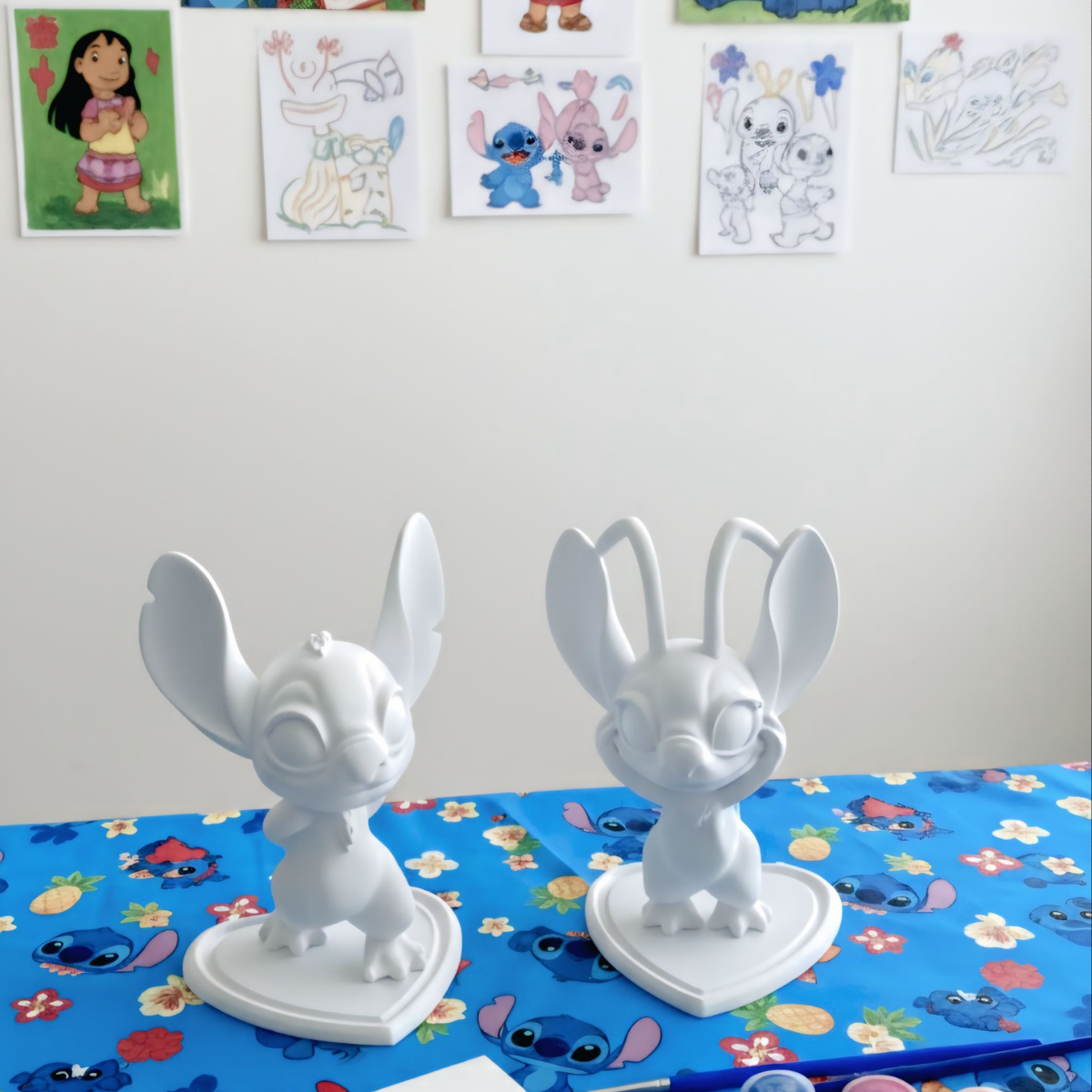 15 cm Stitch & Angel Boyama Seti